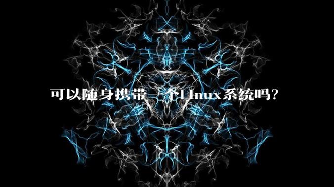 可以随身携带一个Linux系统吗？